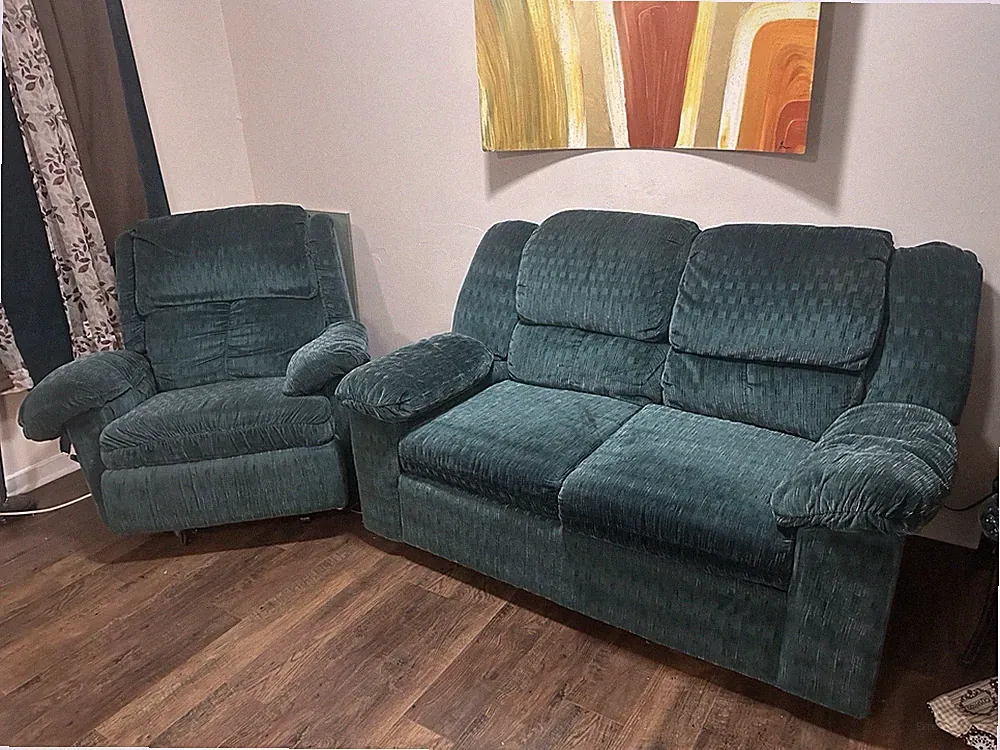 Loveseat and recliner